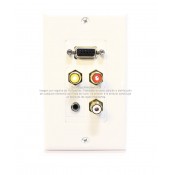 Placa Tapa VGA + Audio Jack 3.5 mm + RCA AV ABS